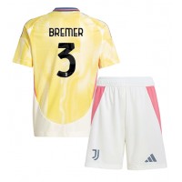 Camisa de time de futebol Juventus Gleison Bremer #3 Replicas 2º Equipamento Infantil 2024-25 Manga Curta (+ Calças curtas)